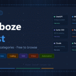 Goseboze AI List 2026 — free directory of 500+ AI tools across 25+ categories including writing, image generation, coding, SEO, and automation.