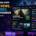 ThinkOfGames.com homepage showing gaming reviews, guides, and news for PC, console, and mobile players